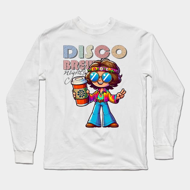 Disco Brew Nights Long Sleeve T-Shirt by Syauqi Studio